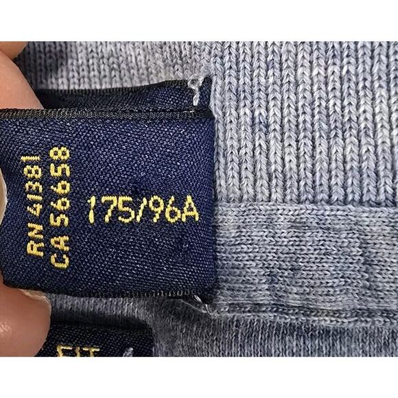 Polo Ralph Lauren Classic Fit Iconic Men's Medium 100% Cotton Heather Blue - Picture 8 of 9